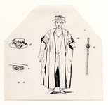 39558 Afbeelding van het kostuum van gepromoveerden met elementen uit verschillende jubileumjaren van de Utrechtse ...